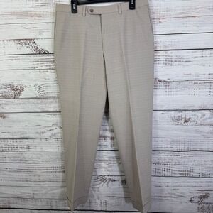 Cremieux Modern Fit Travel Smart Dress Pants‎ career Men's 36R Beige Wool Blend